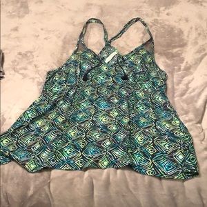 Aeropostale flowy racerback tank
